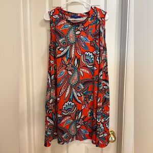 Red Paisley Mini Dress